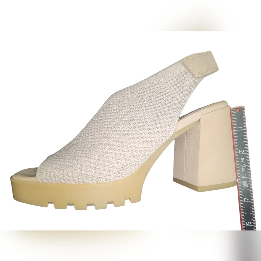 Eileen Fisher Cue Slingback Open-Toe Pumps, Womens 7​ - Picture 8 of 9